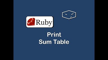 print sum table in ruby