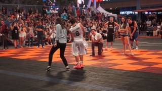 Josh Hutcherson's Dance Off @ Straight But Not Narrow/ Nike3On3 Celeb BBall Game (8-8-14)