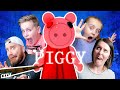 ROBLOX PIGGY is Chasing Us!!! (Try Not to JUMP!) K-City Gaming