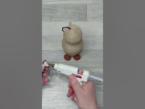 Потрясающая идея из джута и пластиковой бутылки.DIY jute crafts ideas# ...