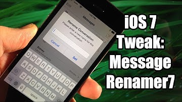 iOS 7 Jailbreak Tweak - MessageRenamer7