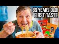 89-Year-Old Grandma Tries Korean Ramen for the First Time | Cute Reaction, ASMR Food Mukbang