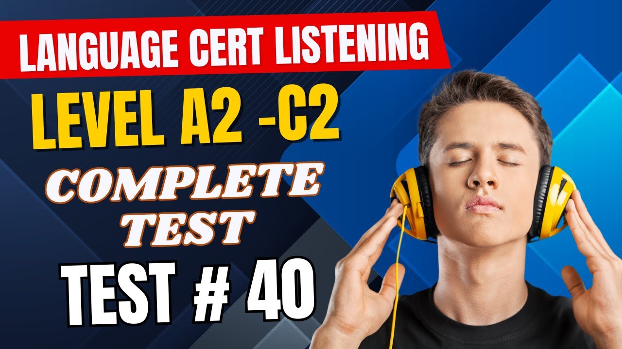 SELT B2 Listening Test 01 | Language Cert Esol Examination | SELT B2 ...