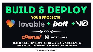 Deploy Lovable.dev, V0.dev & Bolt.new Projects to cPanel & Hostinger Hosting - Session 7:  Batch 4