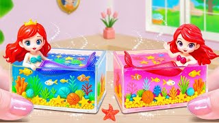 Mini Aquarium Mermaid Jelly Cake ✨ So Cute & Satisfying Mini Princess Cake 💖 Yummy Little Cakes