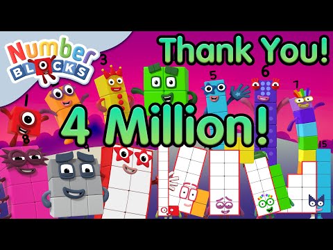 @Numberblocks- Thank You for 4 Million Subscribers!!! 🥳🎉