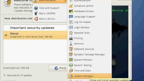 Update Manager sous Ubuntu 9.04