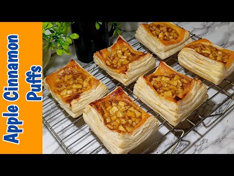 Apple Cinnamon Puffs | Quick Puff Pastry Apple puff | Puff Pastry Recipe | Apple Dessert | Apple Pie