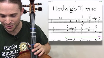 How to Play the OWL HEDWIG Harry Potter Theme on CELLO - an Easy Beginners Cello Lesson