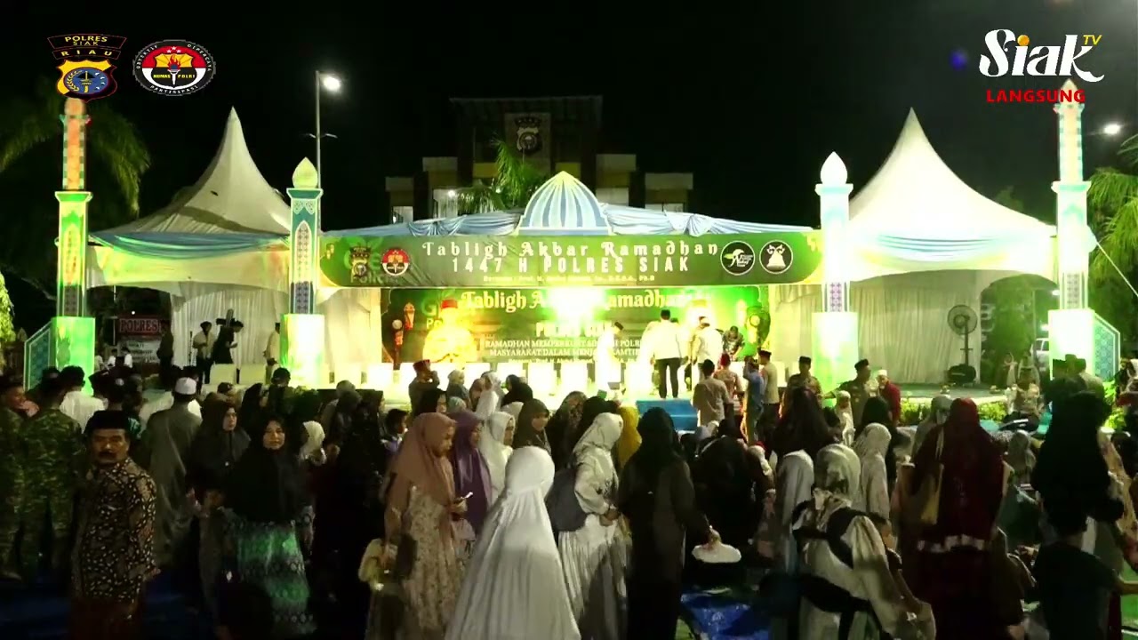 (LIVE) TABLIGH AKBAR USTADZ ABDUL SOMAD L.C., D.E.S.A., Ph.D. POLRES SIAK.