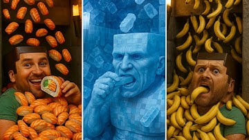 Steve And Golem VS Most Pleasant Minecraft Fluid And Cloth Simulation