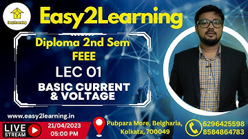 Diploma 2nd Sem FEEE | Lec 01 Basic Current & Voltage | By David Sir
