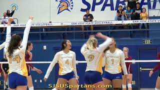 SJSU WOMEN'S VOLLEYBALL DEF SCU (9/16/17)