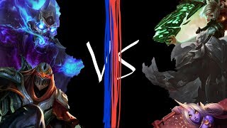 Brand And Zed Vs God-King Darius And His Underlings Dragon Fight