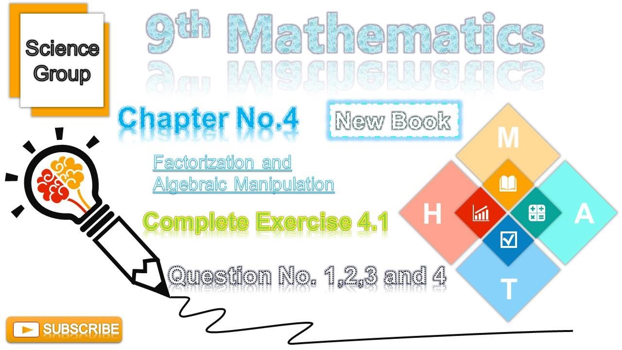 9th Class Mathematics - Chapter 4 - Complete Exercise 4.1 - New Book ...