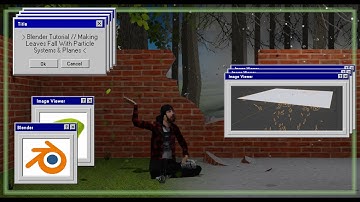 Blender Tutorial // Making Leaves Fall With Particle Systems & Planes