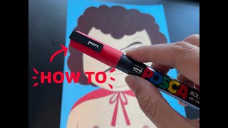 How to draw and color Jack Black@JablinskiGames in Nacho Libre using posca markers