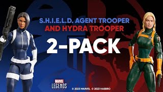 NEW MARVEL LEGENDS FEMALE S.H.I.E.L.D. AGENT & HYDRA TROOPER 2-PACK REVEAL! LET'S TALK ABOUT IT.