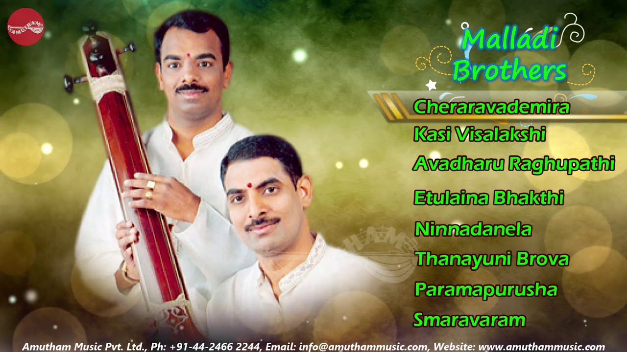 Watch Malladi Brothers (M.Sree Rama Prasad &Ravi Kumar ) -  Classical Vocal (Juke Box) on YouTube