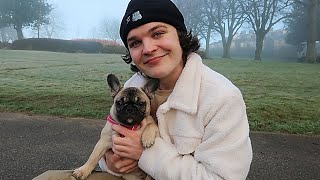 MEET MY PUPPY!! her first walk ever!!