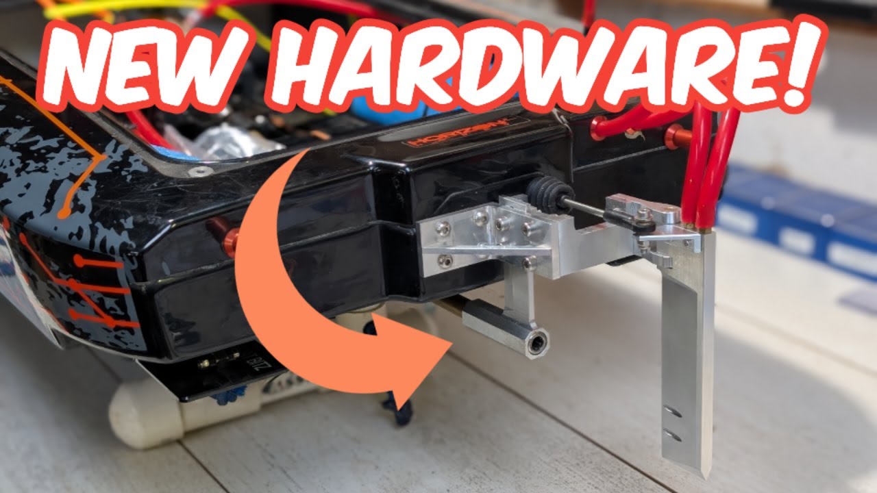 New Improved rudder and strut for the Proboat Blackjack 42 Coming soon from RC Boat Bitz