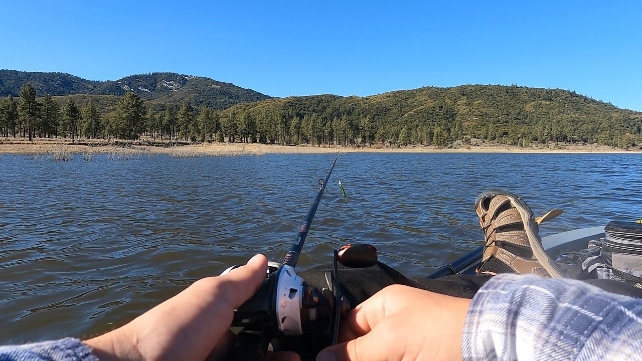 BASS PRO, (ASCEND 12T kayak) fishing on lake Hemet. reviewing my new