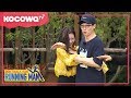 [RunningMan] Ep 367_0910_JaeSeok spontaneously pushed away SunMi when she hugged him