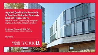 Applied Qualitative Research: From Coding & Beyond - Reflexive Thematic Analysis in Action