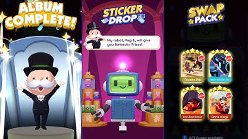 Monopoly Go | ALBUM COMPLETED | 2100 Peg-E CHIP X100 PRIZE DROP @monopolygo #monopolygo #gaming