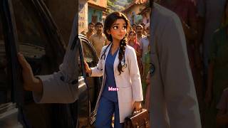 Doctor girl 👧 in small town #emtionalstory #motivation #kidsstory #shorts