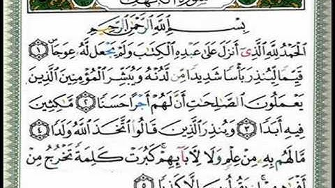 الكهف /الشيخ سعد الغامدي للحفظ من الآية(1)إلى الآية(5)