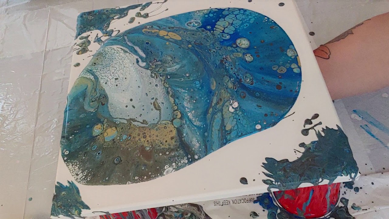 Acrylic pour flip cup - YouTube