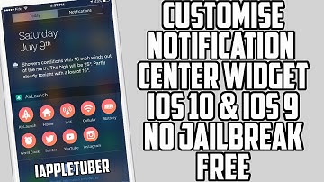 How To Customize And Access Apps From Notification Center Widget on iOS 10 & 9 FOR FREE No Jailbreak