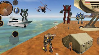 Vegas Crime Simulator (Transformer Fight Robot Car on Sea Desert) Truck Wars - Android Gameplay HD screenshot 5