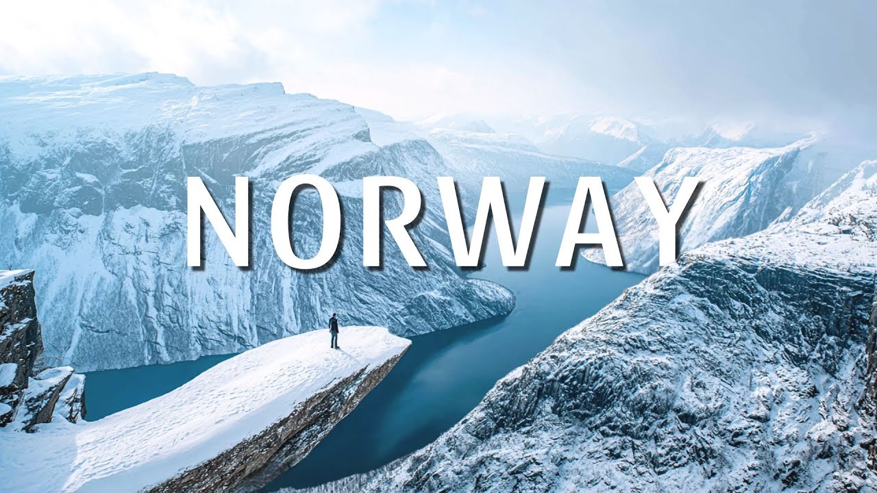 Winter in Norway 4K • Peaceful Nature Relaxation Film with Calming Piano Music | 4K Ultra HD