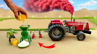 most creative science projects | small tractor farming | mini tractor with flour mill | Mini Tractor