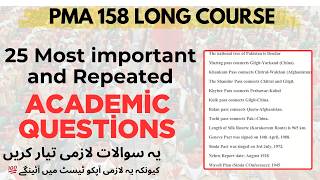 Pma 158 long course most repeated academic questions | Pma 158 long course initial test preparation
