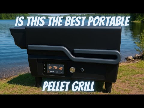 Asmoke Essential portable pellet grill battery powered - smoking cheese brats