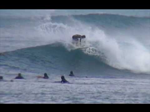 Surfing at V Land in Hawaii. Video by Paul Topp