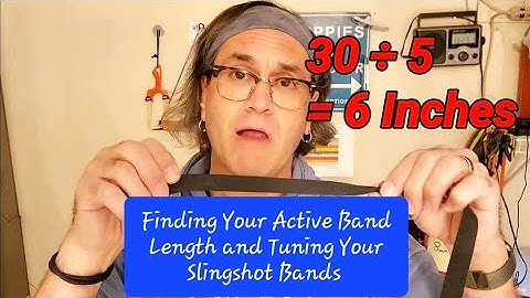 Finding Your Active Band Length and Tuning Your Slingshot Bands #slingshots #slingshotshooting