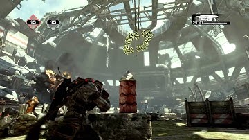 GoW3 Beta Gameplay - Glitch Scoreboard Invisible Until Loading Finishes