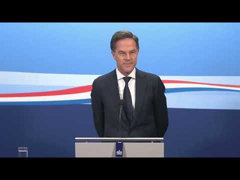 Integrale persconferentie van MP Mark Rutte na de ministerraad van 14 juli 2023