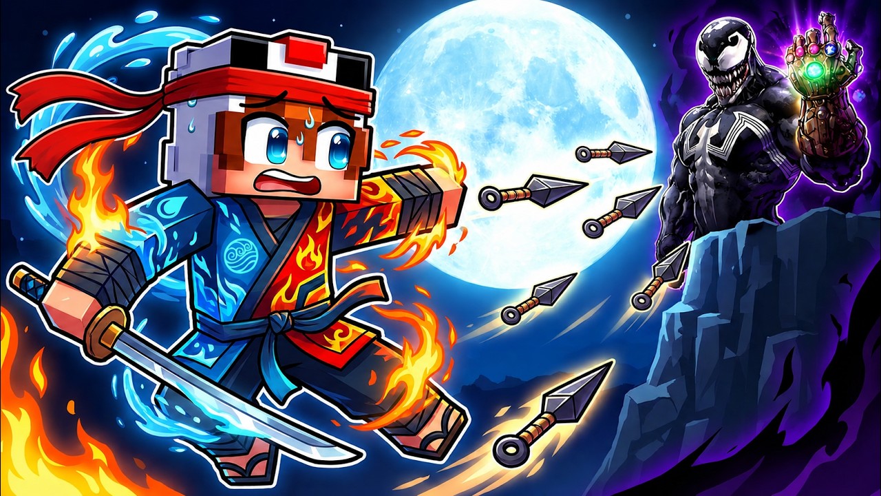 Shado est devenu un NINJA élémentaire sur Minecraft !