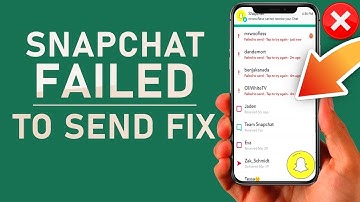 How To FIX Snapchat Failed To Send on Android and IOS  (2023)