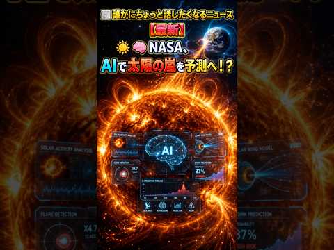 【最新】NASA、AIで太陽の嵐を予測へ！？ #ニュース #科学技術 #宇宙 #解説