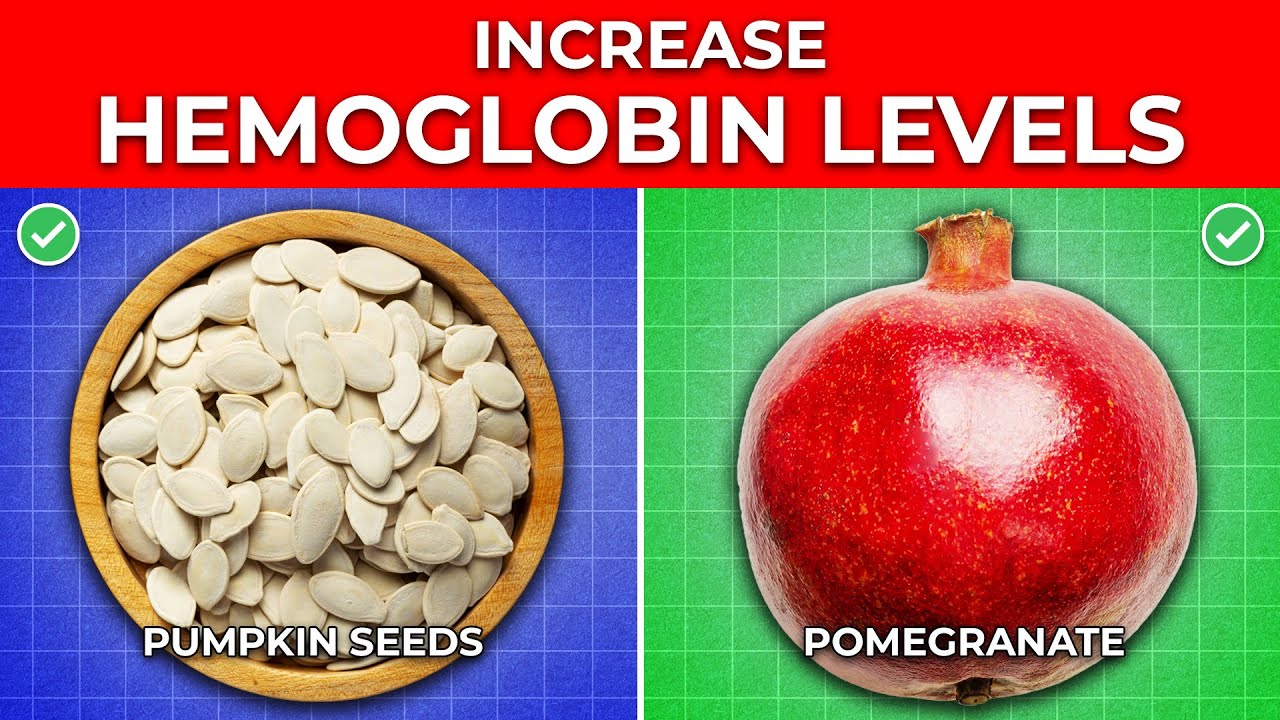 20 Foods that Increase Hemoglobin Levels Quickly - YouTube