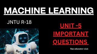 Important | Machine learning | Unit -5