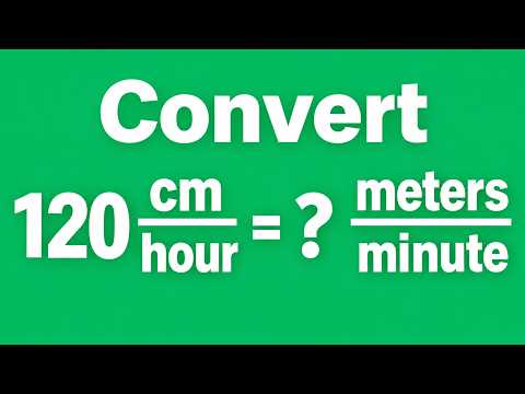 How to Convert Rates Using Dimensional Analysis
