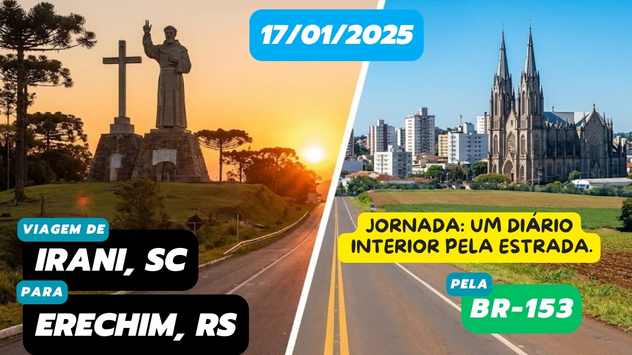 Diário de viagem: Irani, SC para Erechim, RS (BR-153 - 17/01/2025 - parte 7) #roadtrip