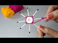 It&#39;s so Beautiful. Hand Making Latkan Flower design idea. Super Hand Embroidery Flower design idea